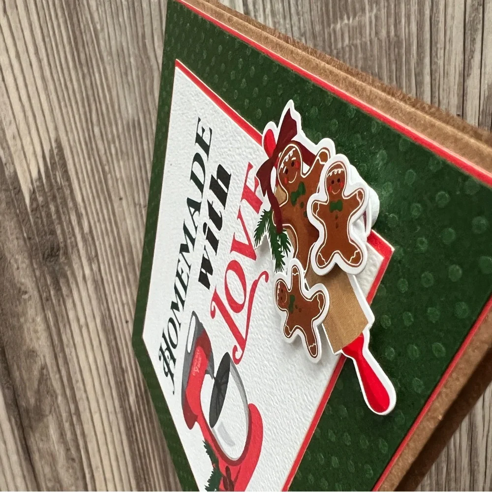 Handmade Christmas Holiday Greeting Cards Set of 12 5.5”x5.5” With Envelopes